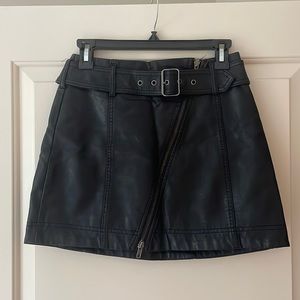 FREE PEOPLE Feeling Fresh Vegan Leather Skirt